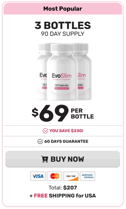 evoslim 3 bottles price