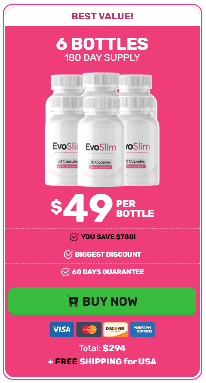 evoslim 6 bottles price